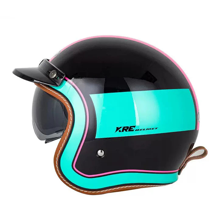 DOT Vintage Retro Motorcycle Helmet-H01