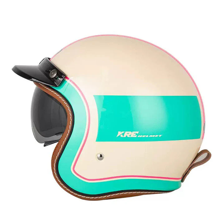 DOT Vintage Retro Motorcycle Helmet-H01