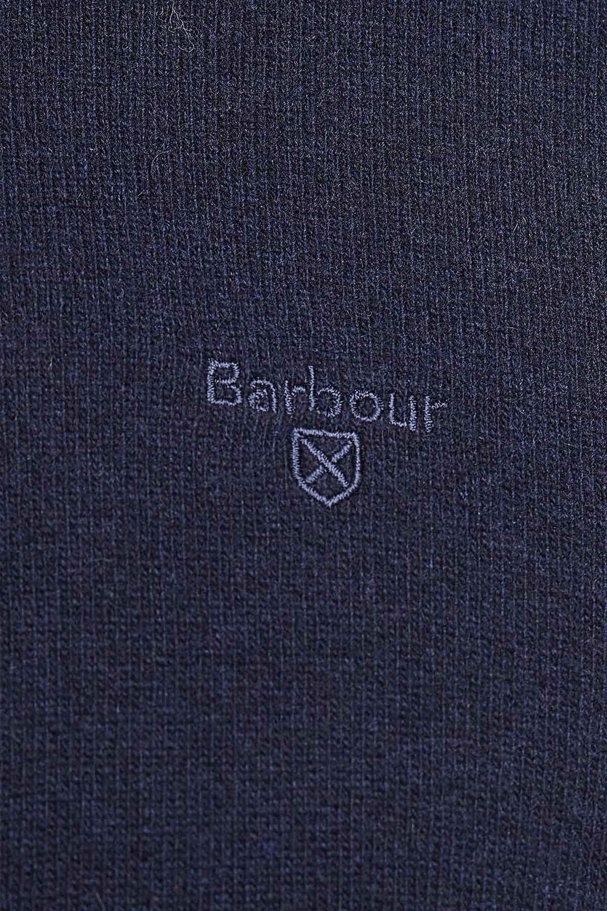 Crew Neck Wool Sweater - NAVY
