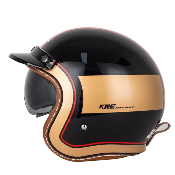 DOT Vintage Retro Motorcycle Helmet-H01