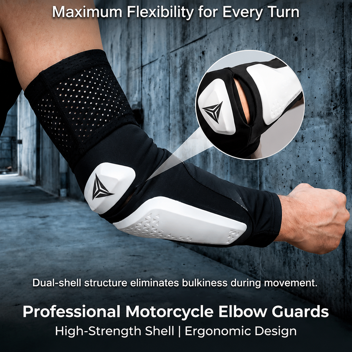 Motorcycle Riding Soft-Shell Protective Elbow Guards-Y26