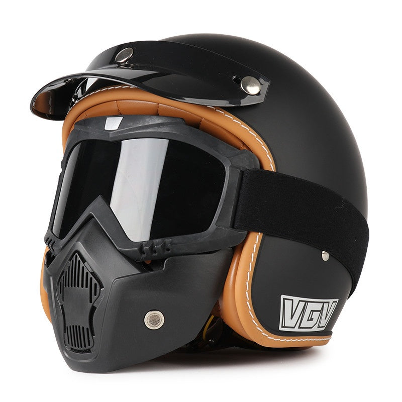 DOT Motorcycle Helmet 3/4 Half Helmet-H39