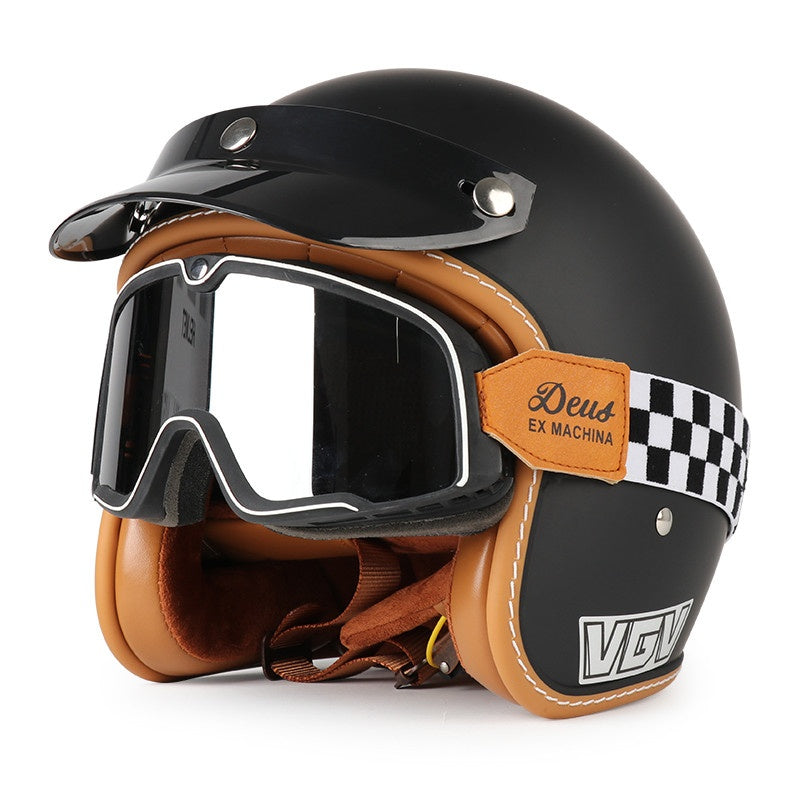DOT Motorcycle Helmet 3/4 Half Helmet-H39