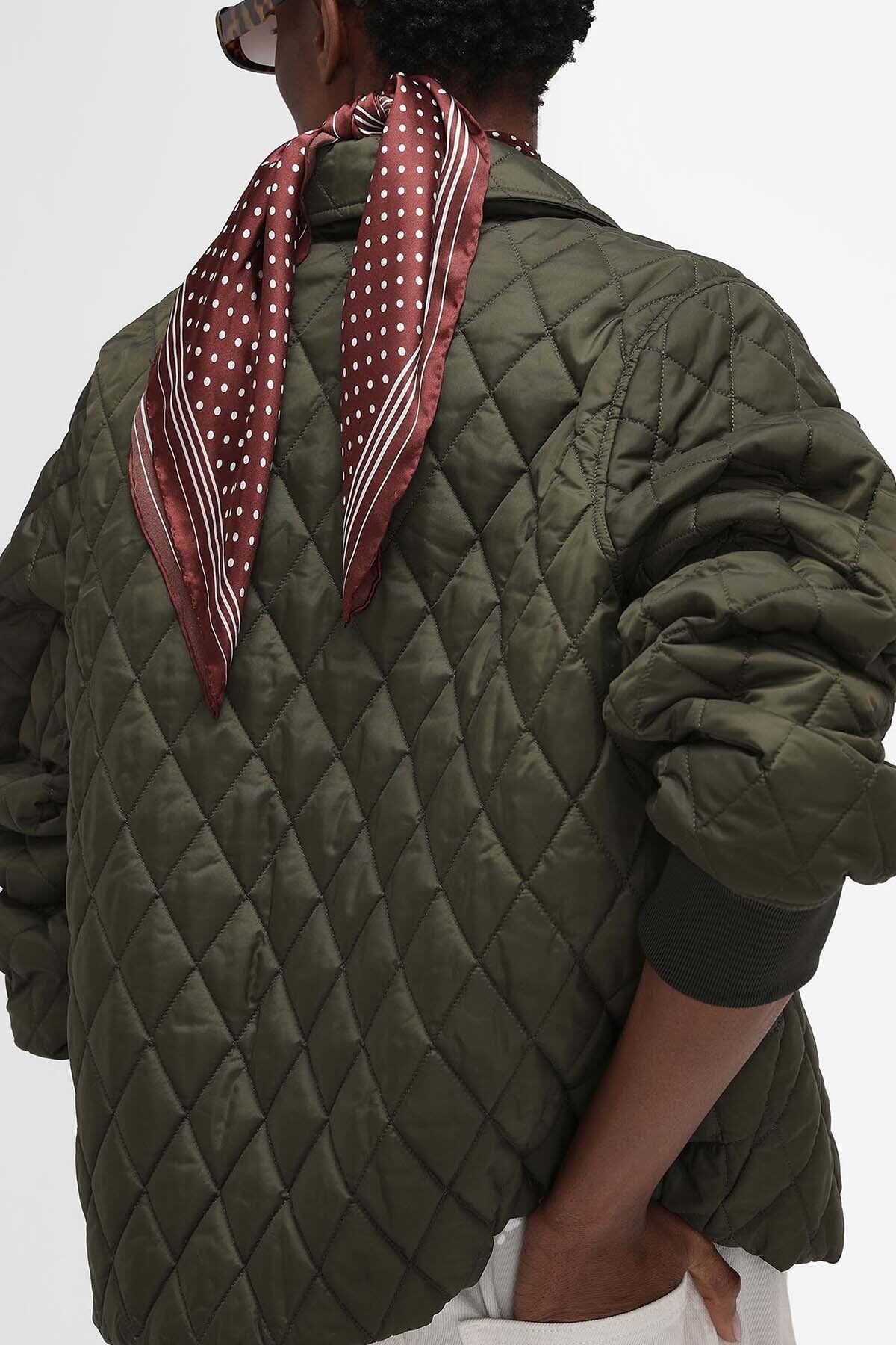 The Edit by Alexa Jamie Quilted Jacket - OLIVE/POLLEN