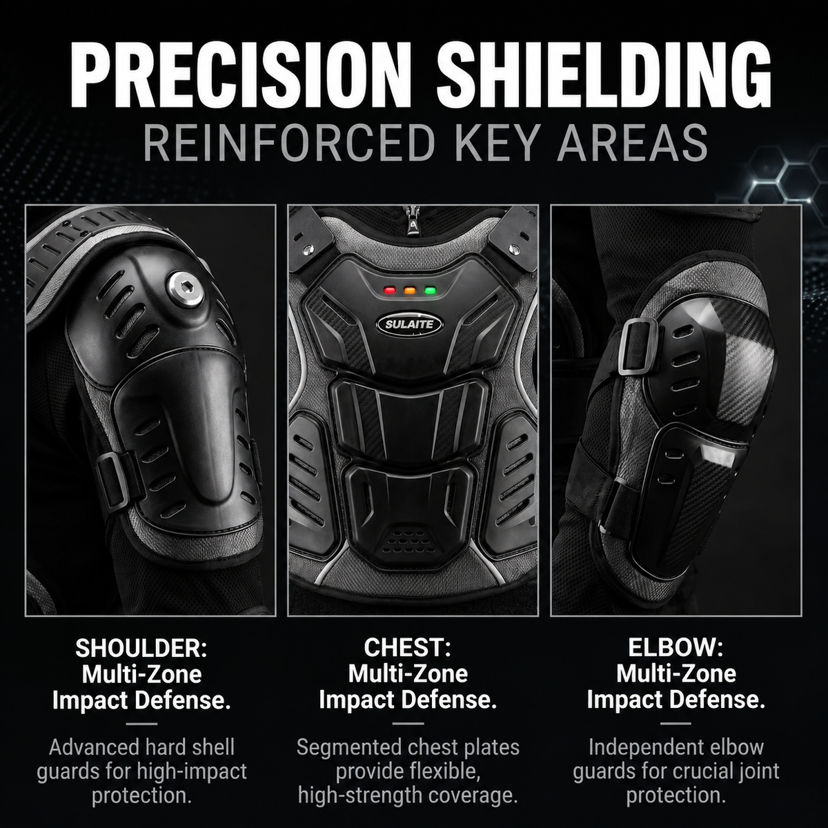 Motorcycle riding suit with neck protection-A12