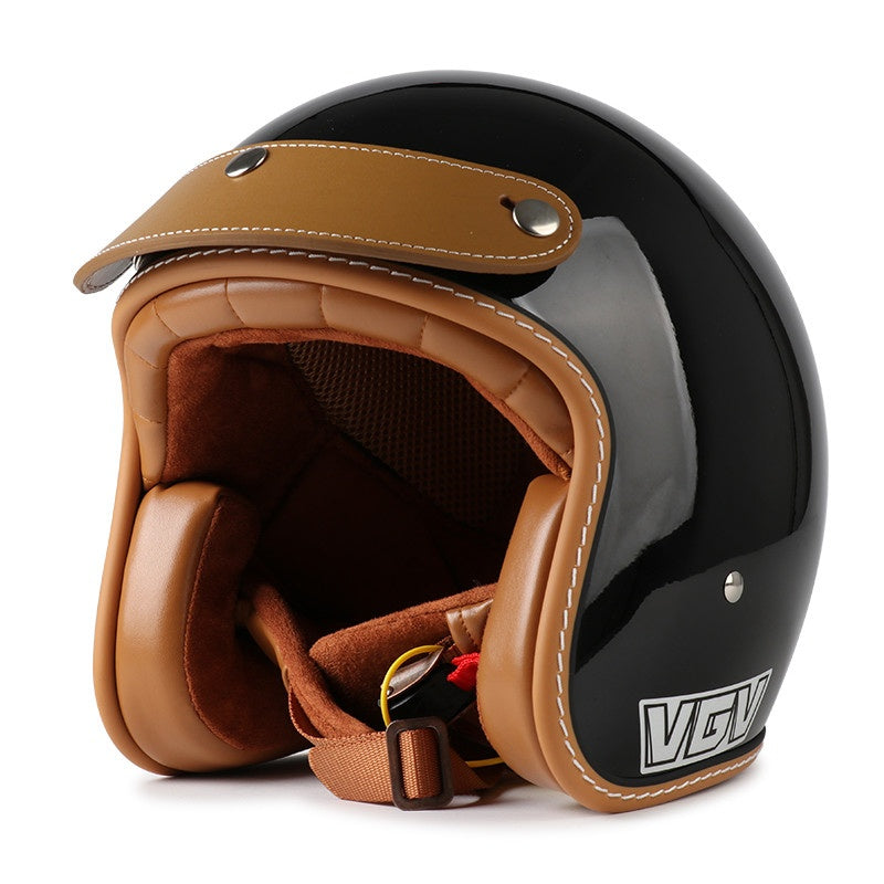 DOT Motorcycle Helmet 3/4 Half Helmet-H38