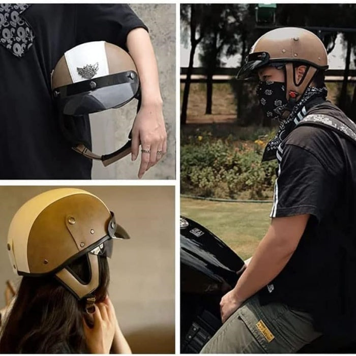 Japanese-Style Retro Summer Half Helmet – H15