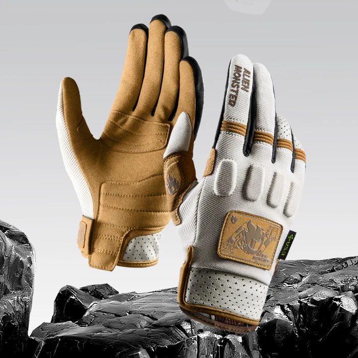 CE Certified Retro Cruiser Touchscreen Riding Gloves - G03