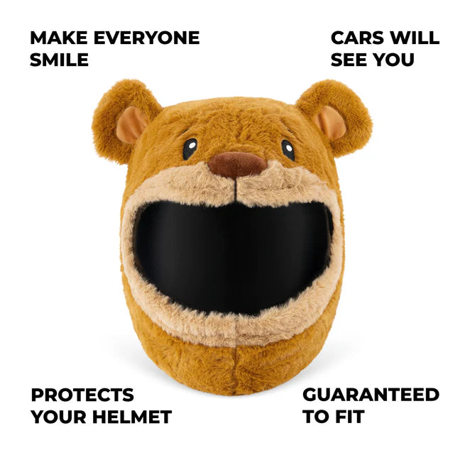 Motorcycle Helmet Cover - Teddy Bear