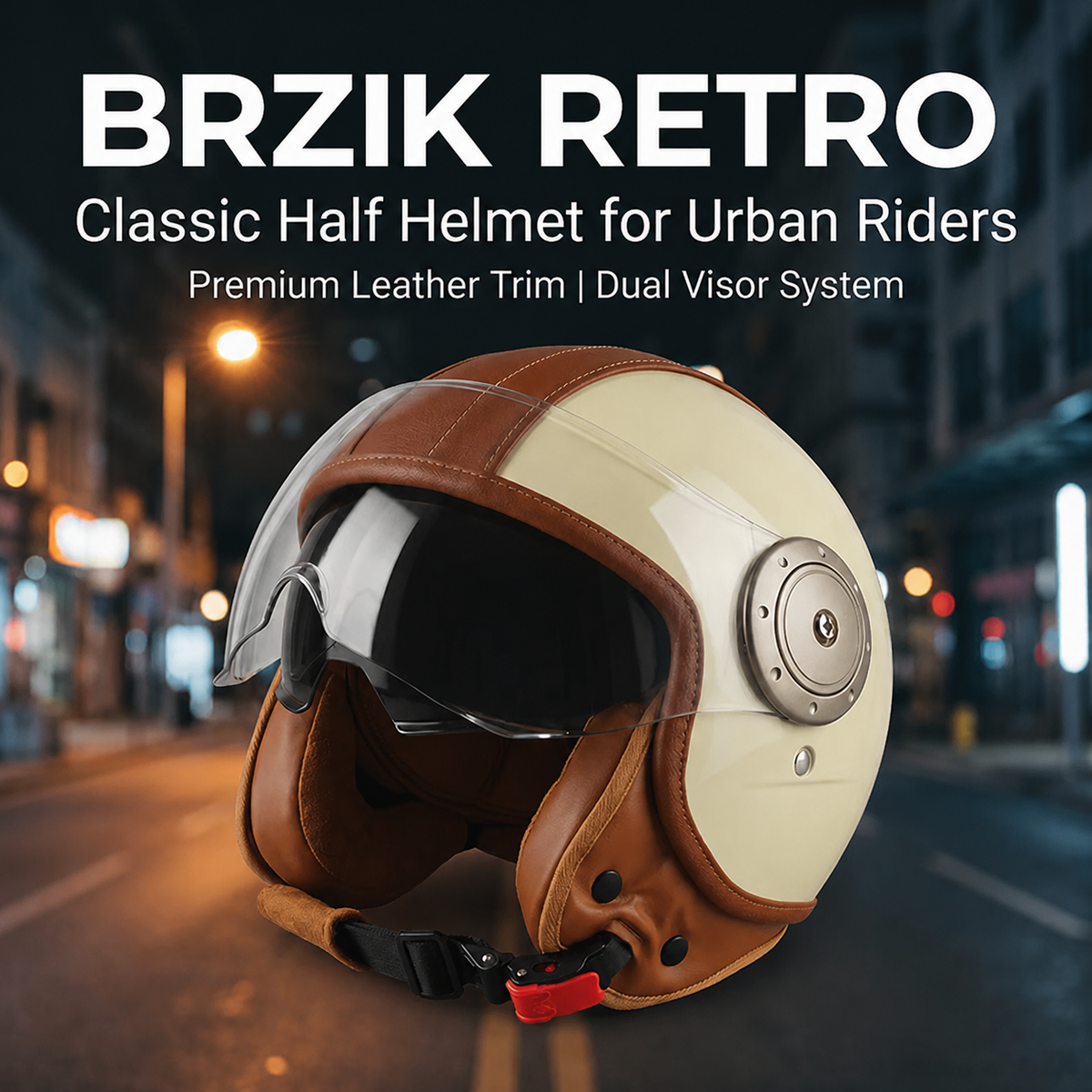 Dual-lens open-back Bluetooth motorcycle helmet-H21