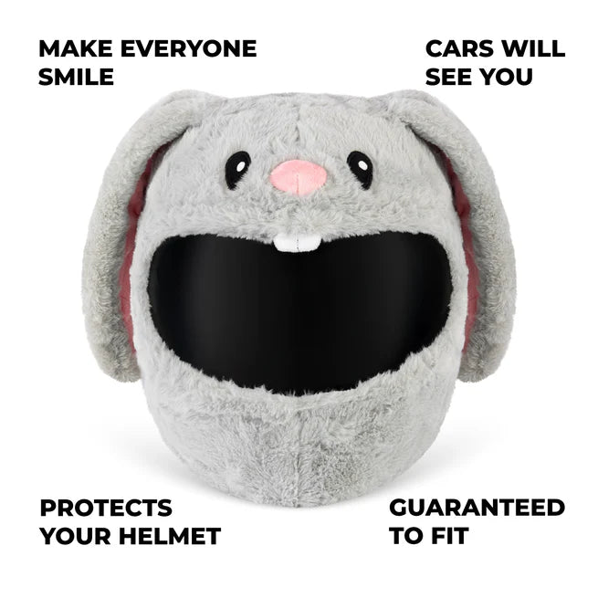 Motorcycle Helmet Cover - Cute Bunny