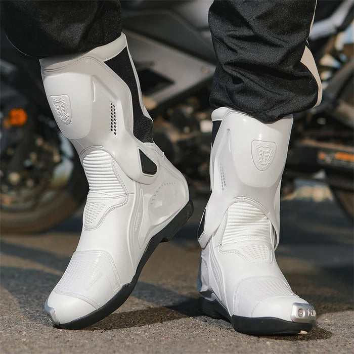 Anti-collision road breathable motorcycle riding boots-B03