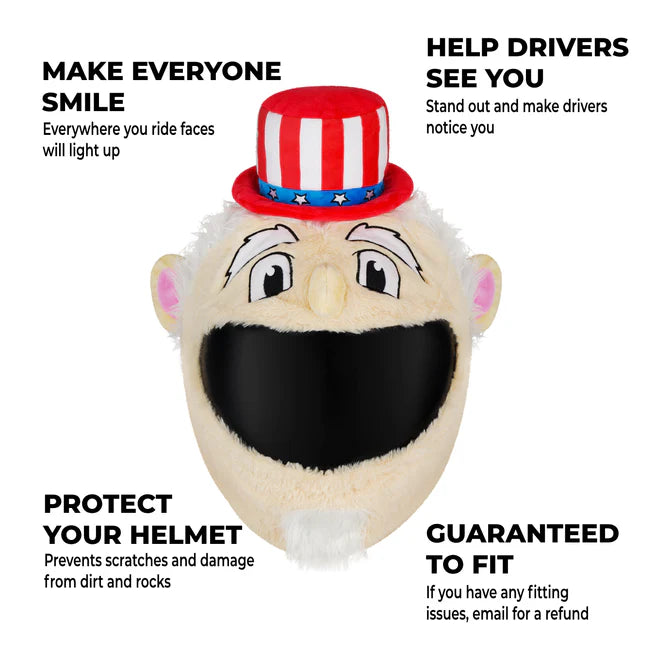 Motorcycle Helmet Cover - Uncle Sam