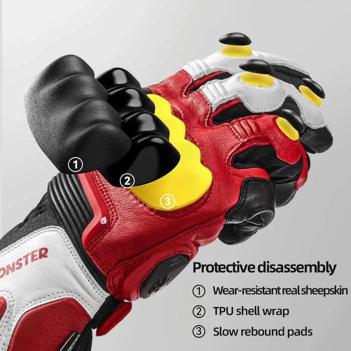 CE certified professional racing gloves-G08