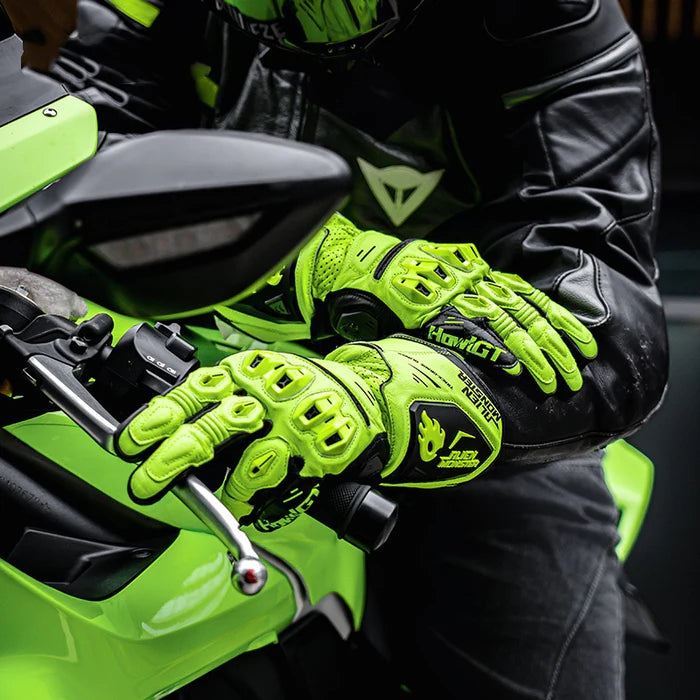 CE2 Leather Protective Racing Gloves - G07