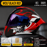 WOLF BLACK RED