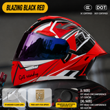 BLAZING BLACK RED