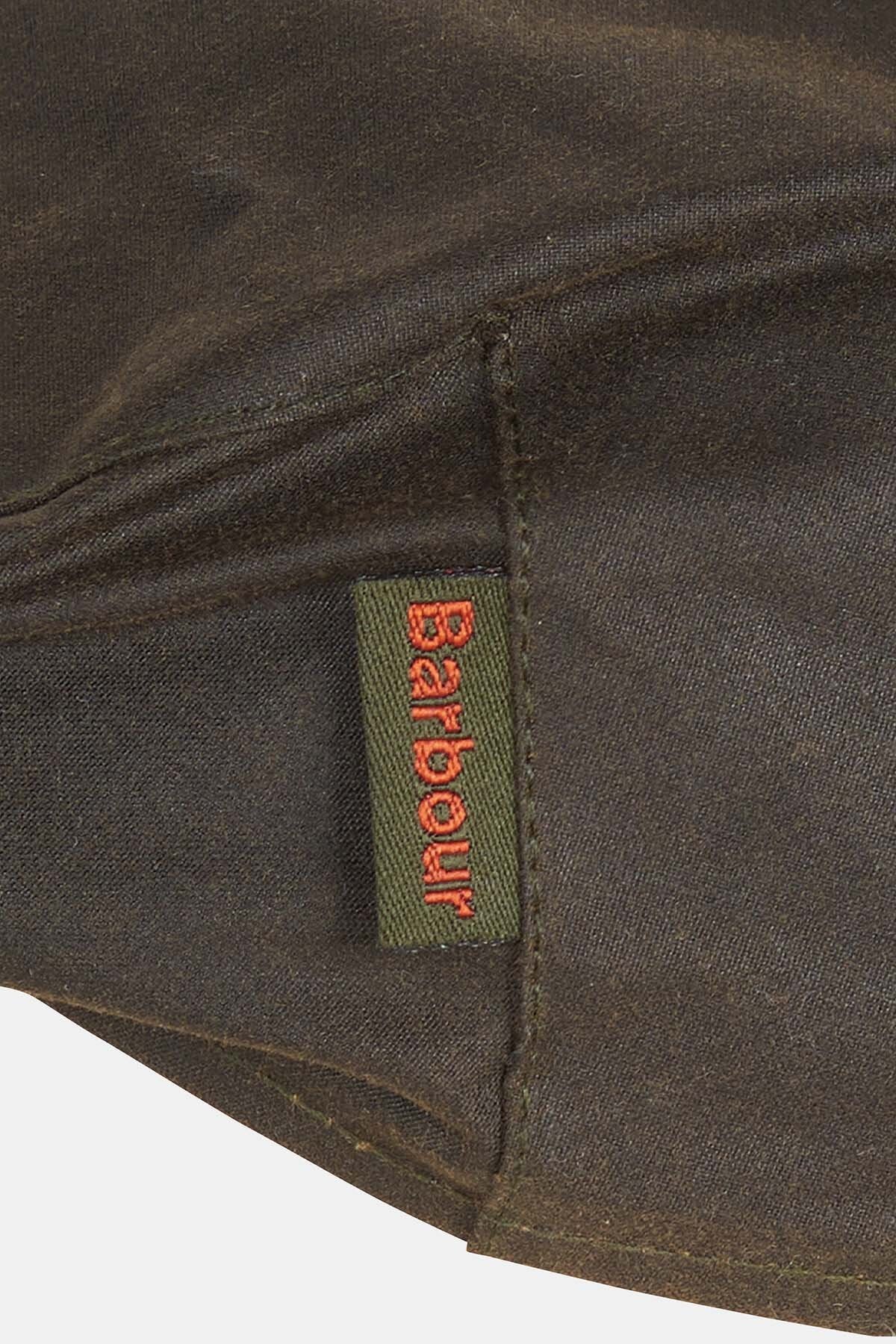 Cheviot Wax Flat Cap - OLIVE