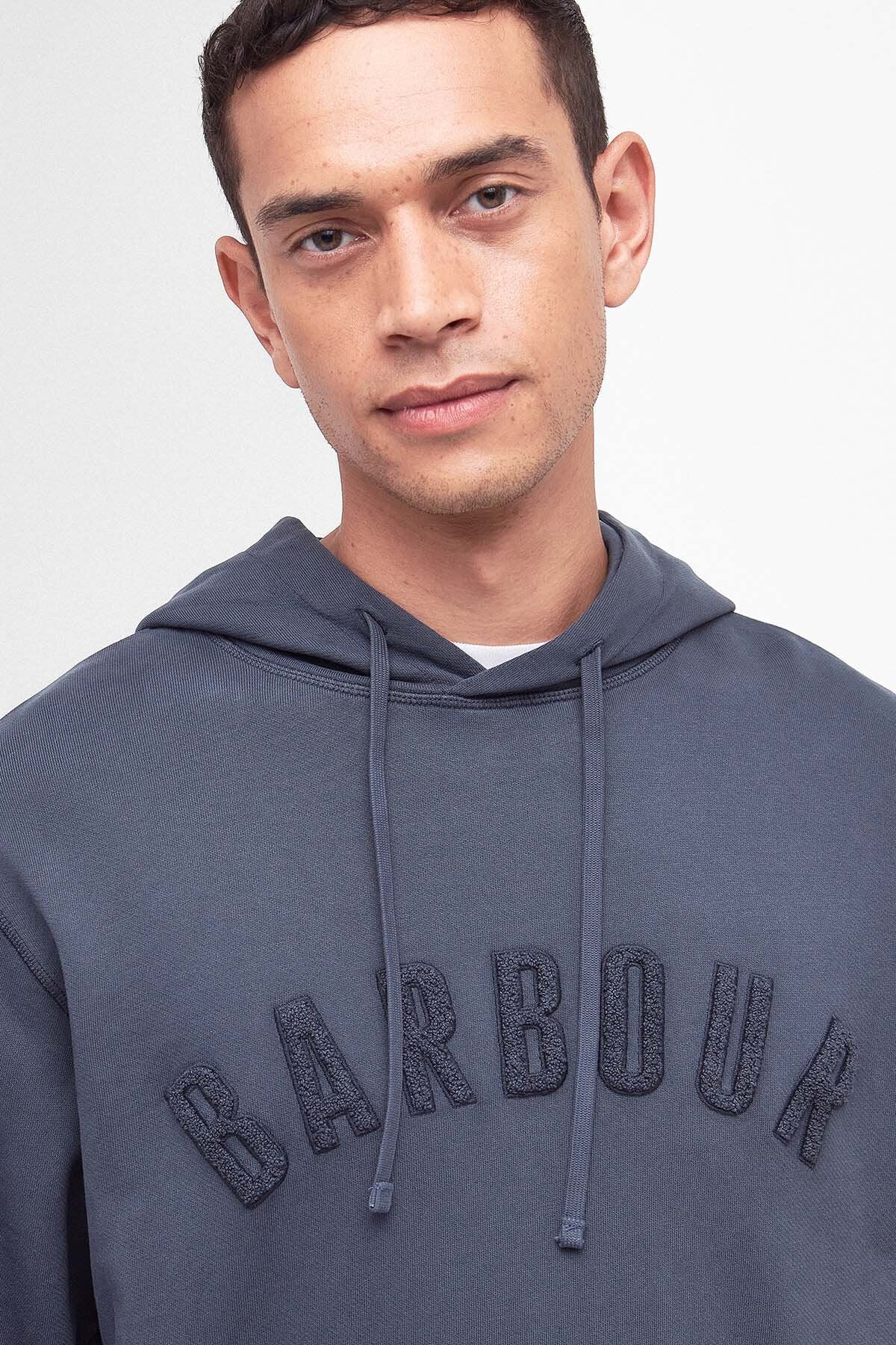 Washed Logo Hoodie - NAVY