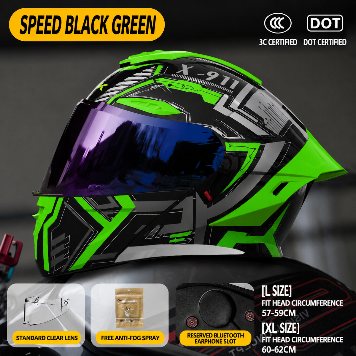 Speed Flip Up Motorcycle Helmet-H35
