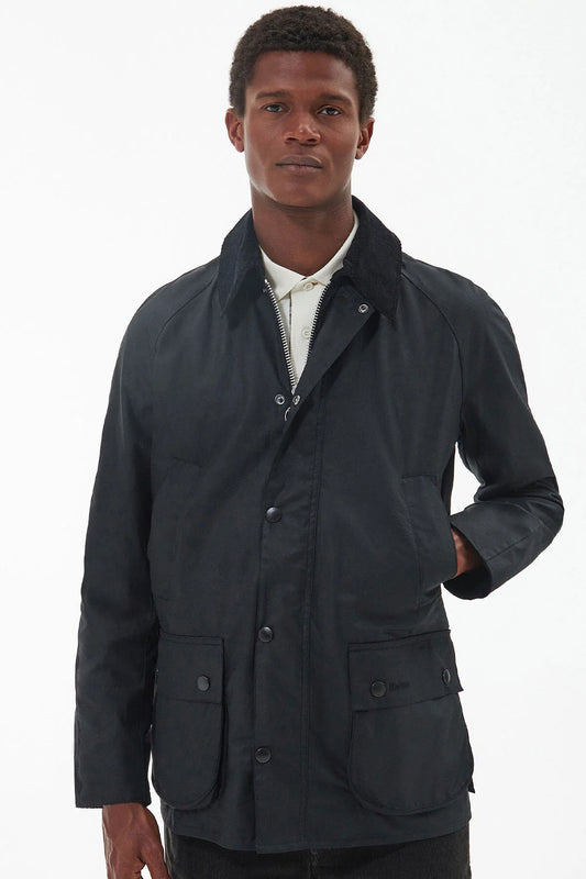 Ashby Wax Jacket - BLACK/CLASSIC