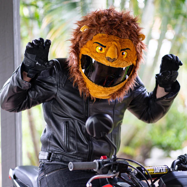 Motorcycle Helmet Cover - Lion
