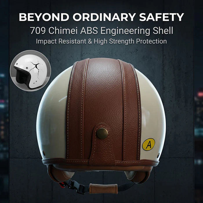 Dual-lens open-back Bluetooth motorcycle helmet-H21