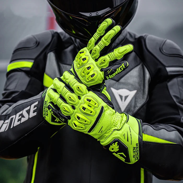 CE2 Leather Protective Racing Gloves - G07
