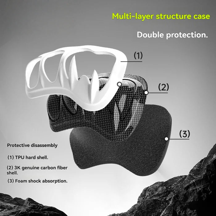 3K Carbon Fiber Shockproof Touchscreen Gloves-G11