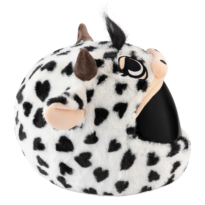 Motorcycle Helmet Cover - Cow (Black & White)