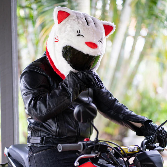 Motorcycle Helmet Cover - Lucky Cat