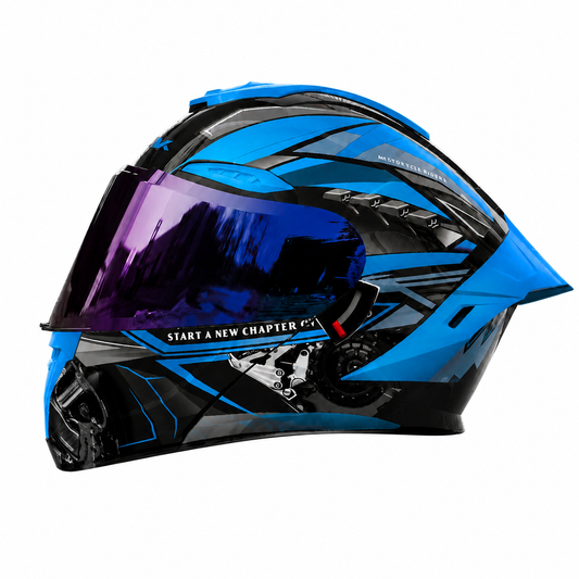 Sheriff Flip Up Motorcycle Helmet-H32