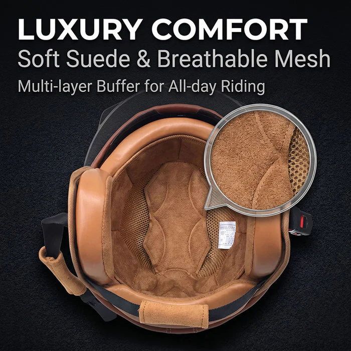 Dual-lens open-back Bluetooth motorcycle helmet-H21