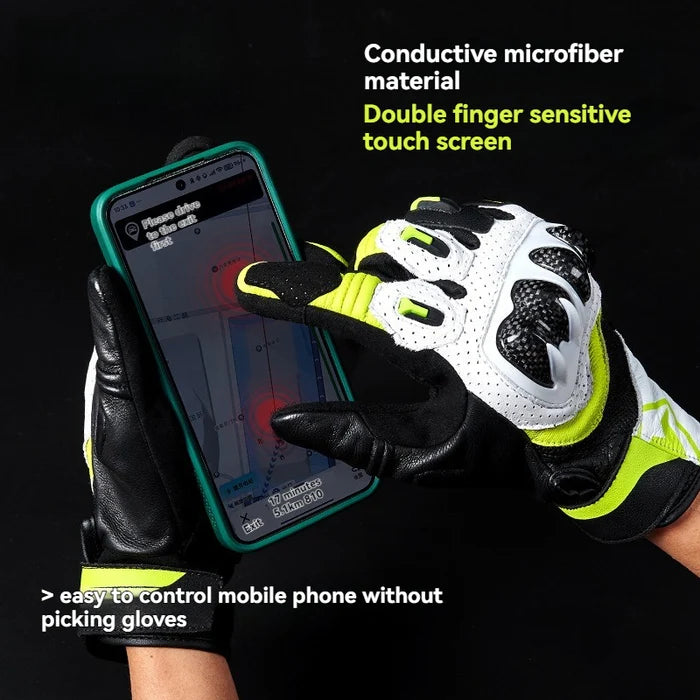 3K Carbon Fiber Shockproof Touchscreen Gloves-G11