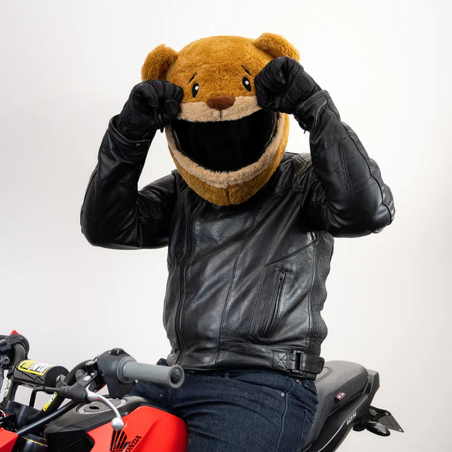 Motorcycle Helmet Cover - Teddy Bear