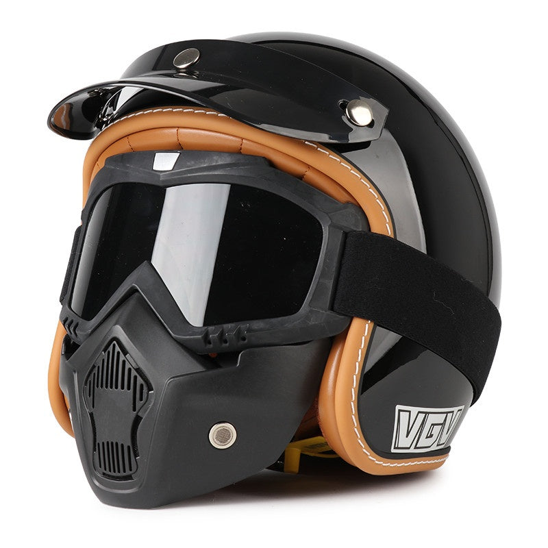 DOT Motorcycle Helmet 3/4 Half Helmet-H38