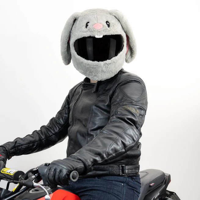 Motorcycle Helmet Cover - Cute Bunny