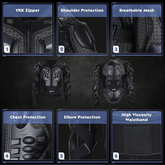 Motorcycle & Ski Protective Body Armor – Impact Protection Gear-A02