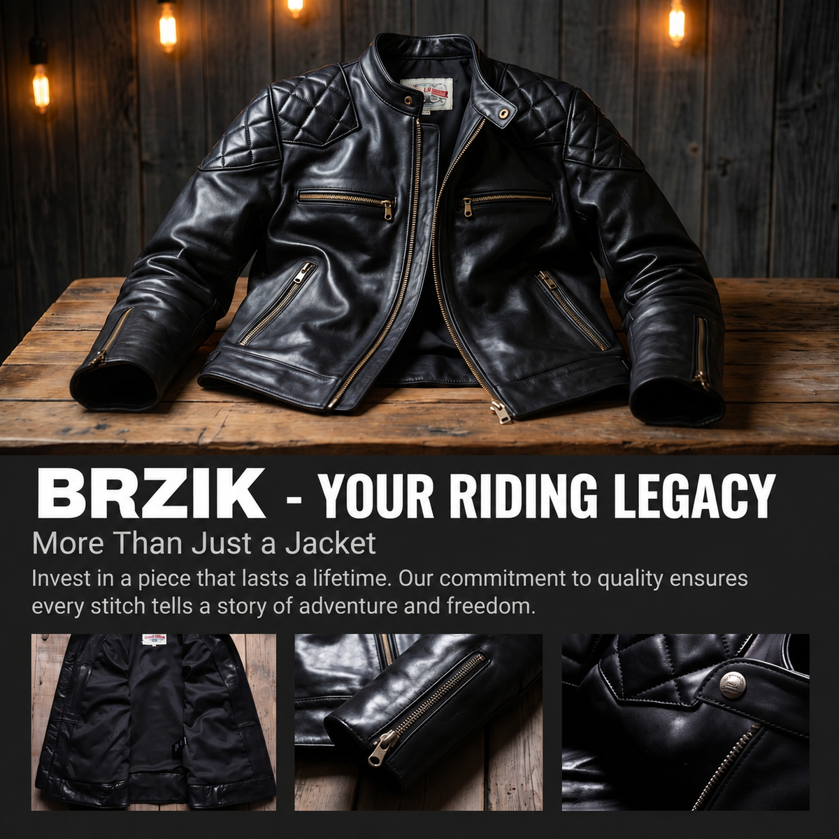 Beckham casual genuine leather jacket -J23