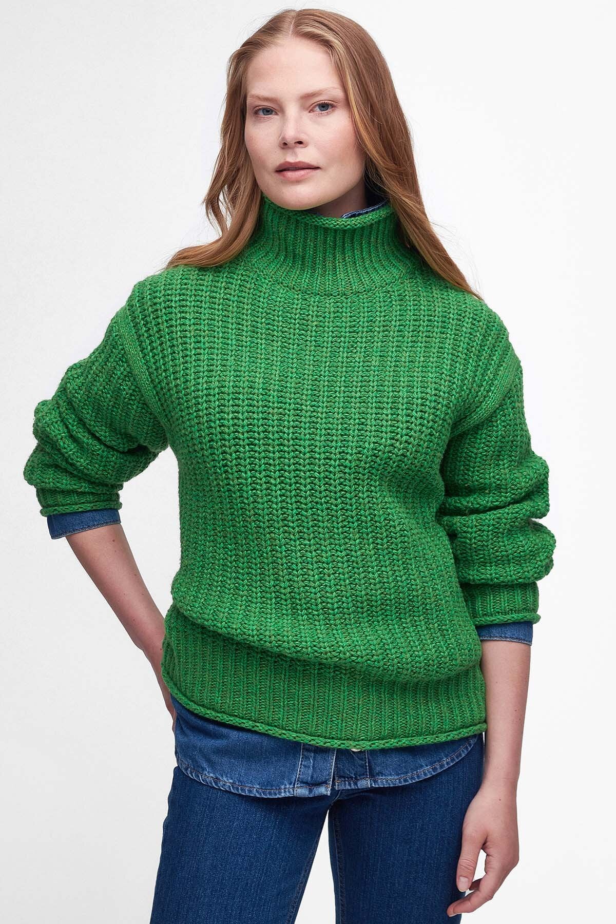 Rockcliffe Knitted Jumper - GREEN APPLE