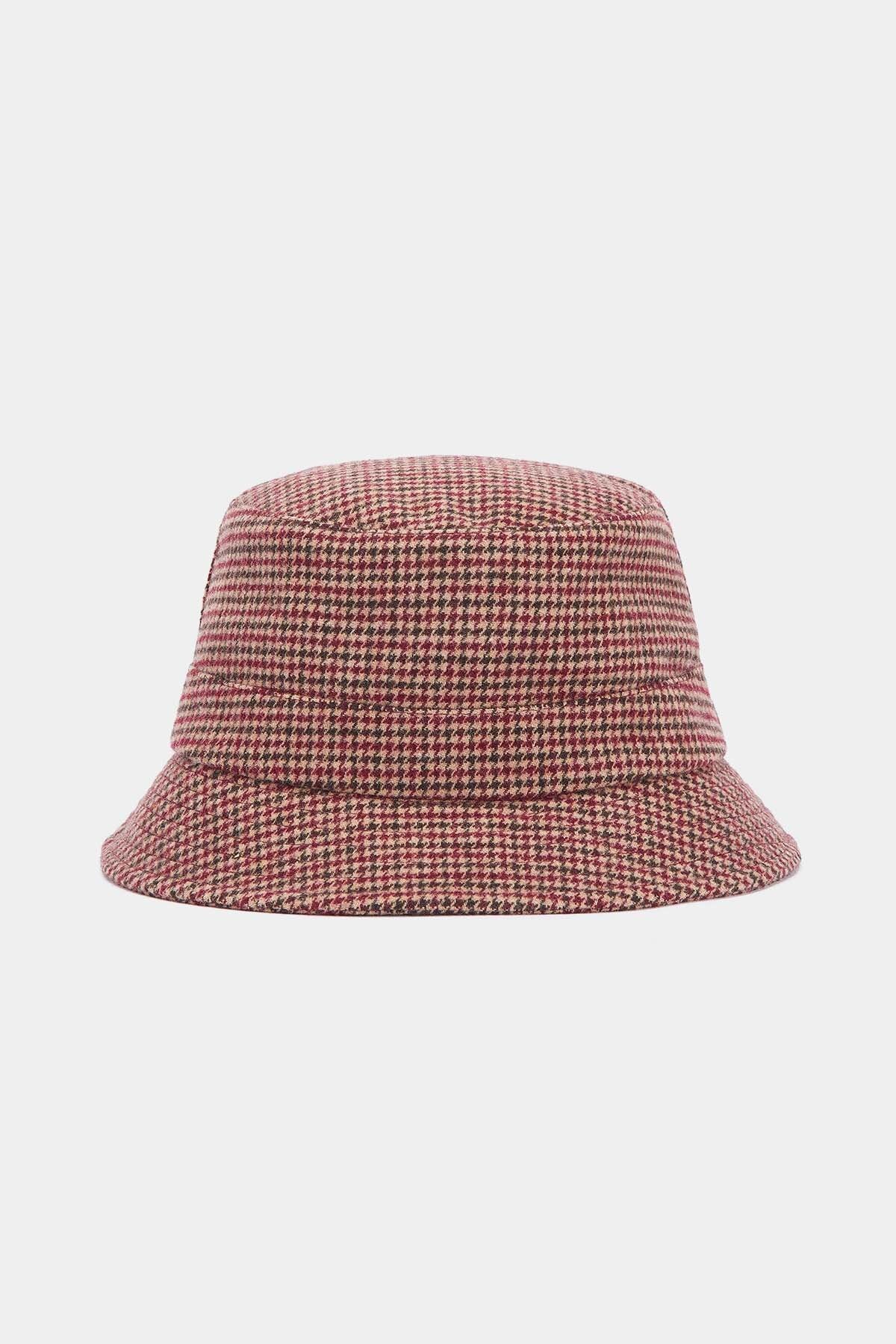 Noelle Puppytooth Bucket Hat - CABERNET MIX