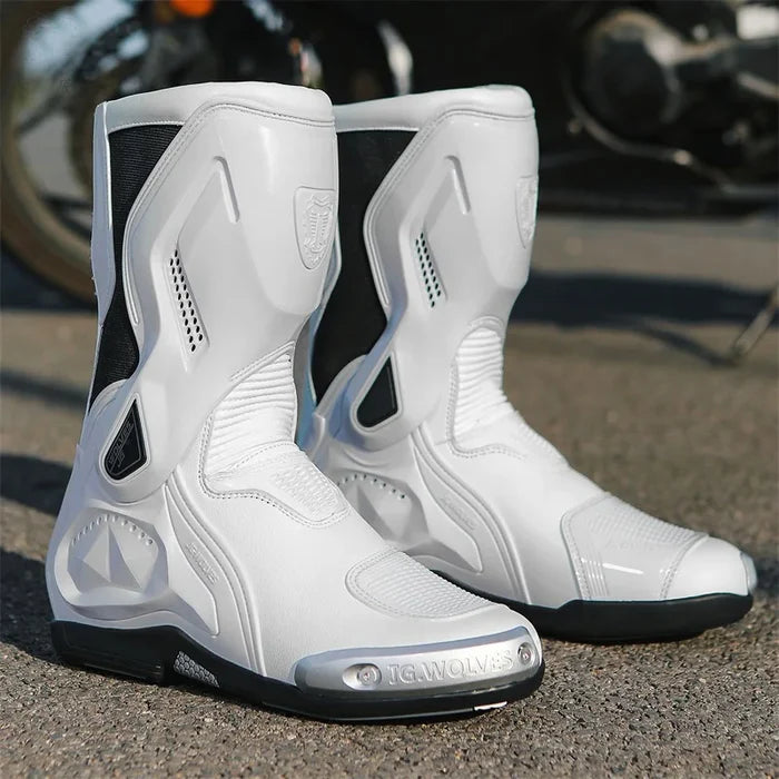 Anti-collision road breathable motorcycle riding boots-B03