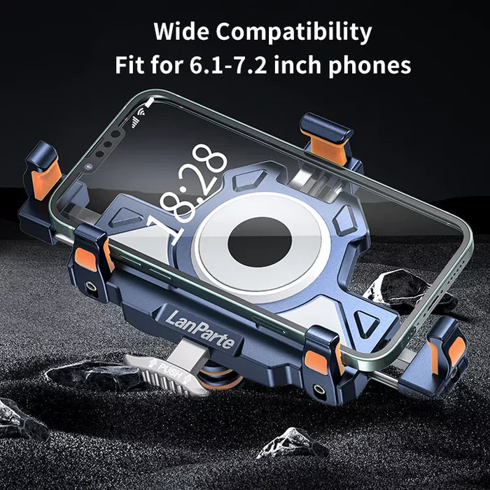 🔥Dual shock-absorbing aluminum alloy motorcycle phone holder - S01