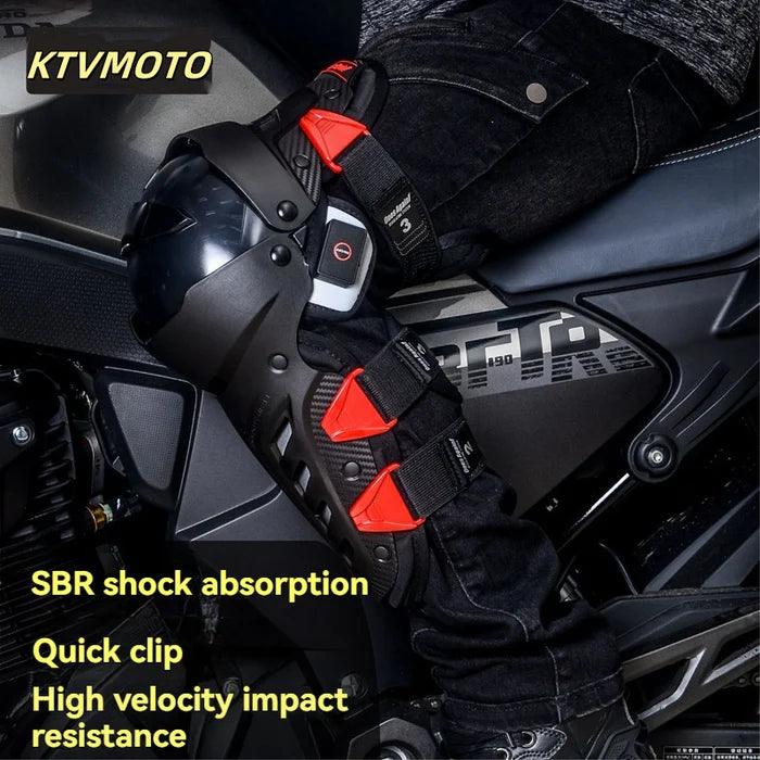 LED Light Cool Off-Road Racing Knee Pads-Y07