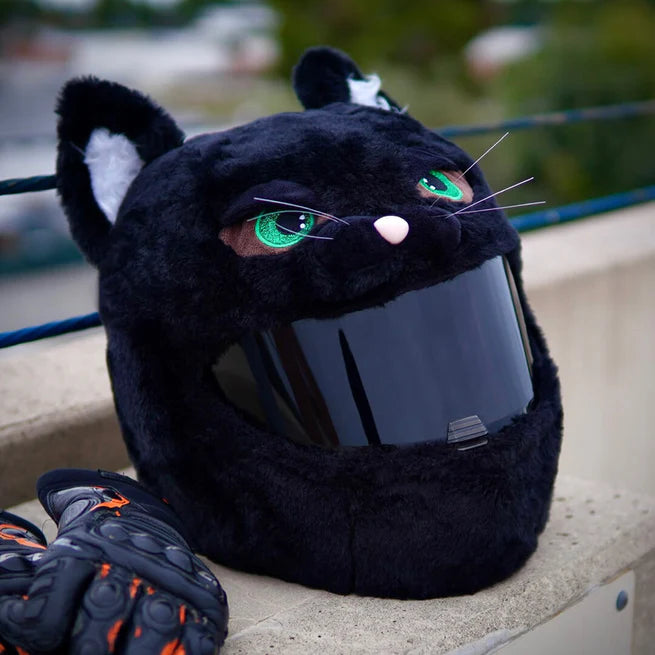 Motorcycle Helmet Cover - Cat