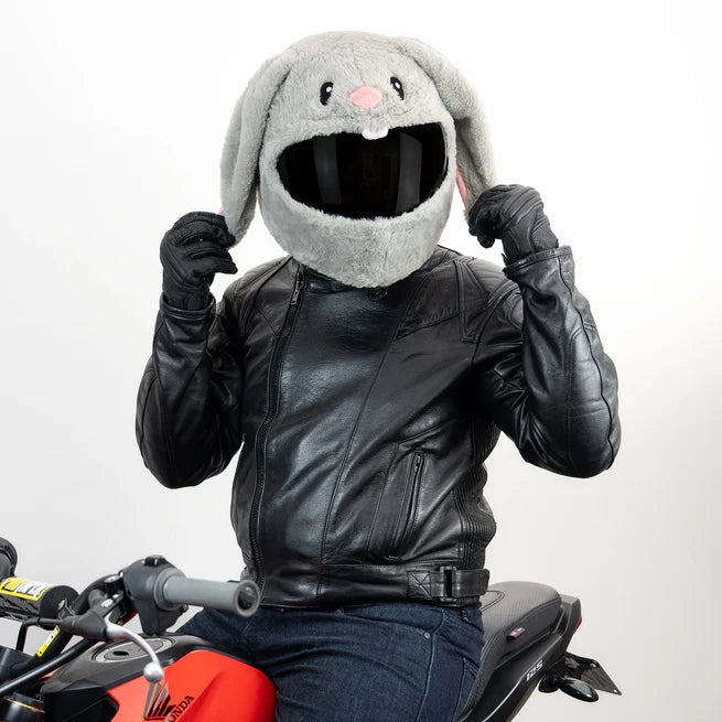 Motorcycle Helmet Cover - Cute Bunny