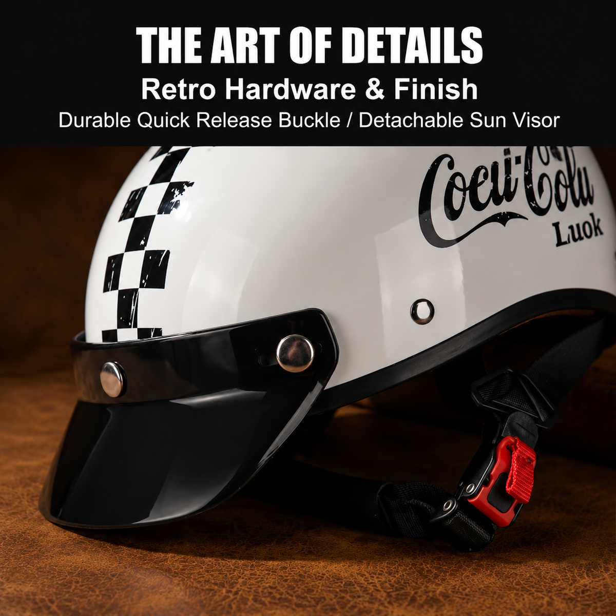 Retro half-helmet, summer travel gear-H48