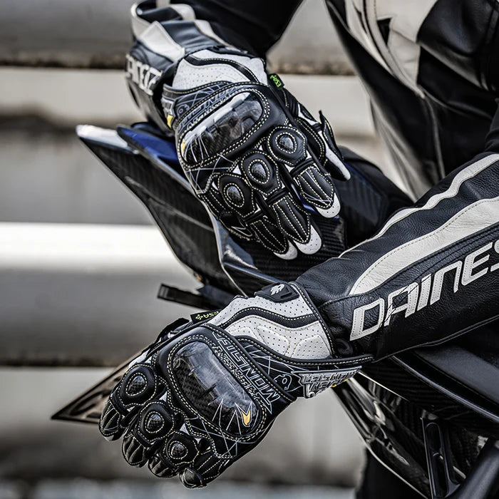 CE2 Carbon Fiber Leather Racing Gloves - G05
