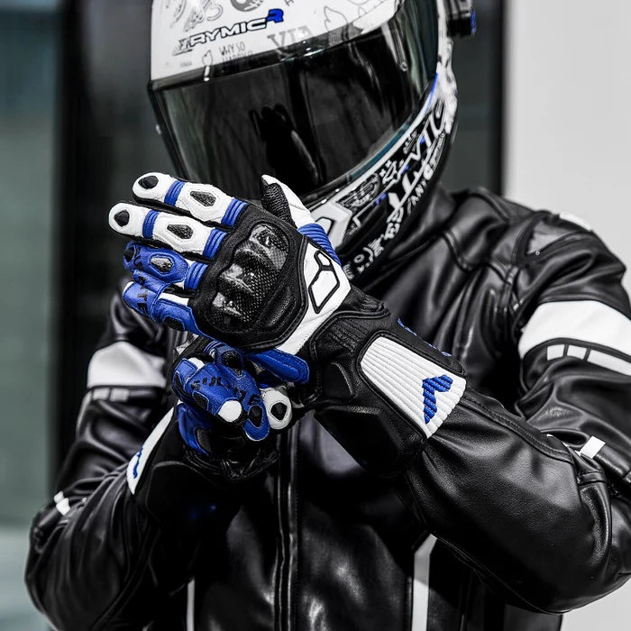 CE2 3K Carbon Fiber Leather Protective Racing Gloves - G09