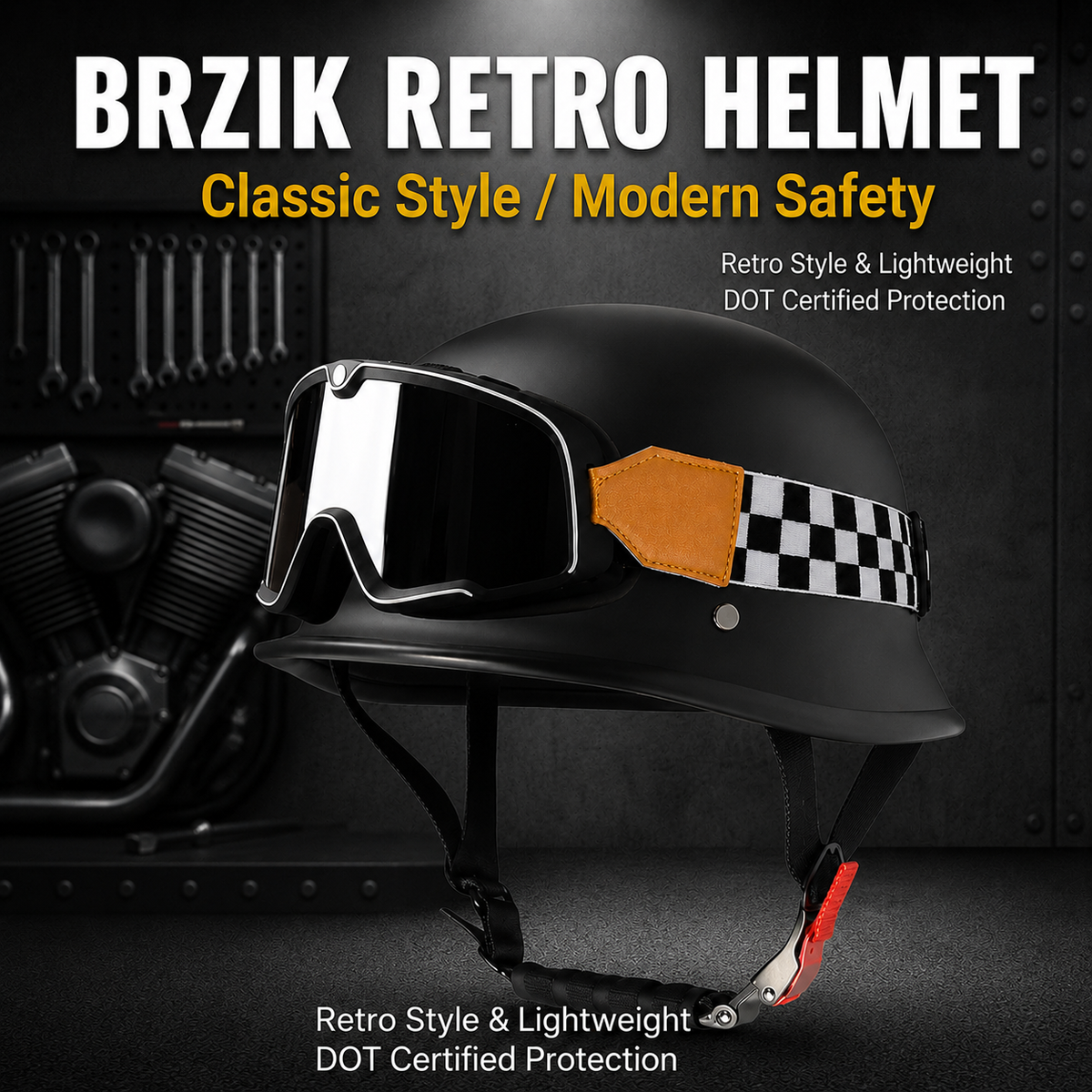 German Style Motorcycle Helmet-H22